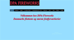 Desktop Screenshot of dpafireworks.dk